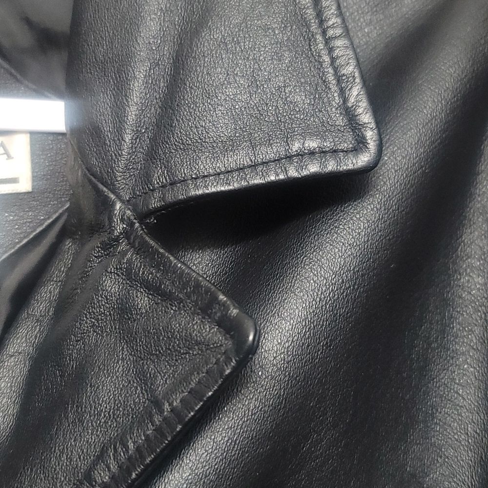WOMEN'S venezia Vitale leather coat. Size 62 - Picture 4 of 6